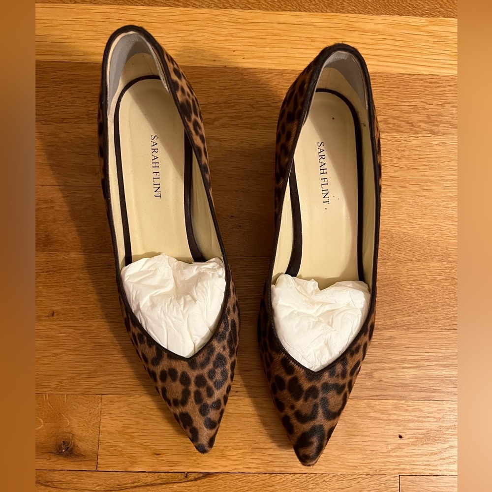 Sarah Flint Emma Leopard Block Heel size 42